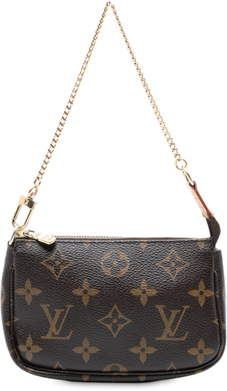 Louis Vuitton Monogram Mini Pochette Accessoires Bruin