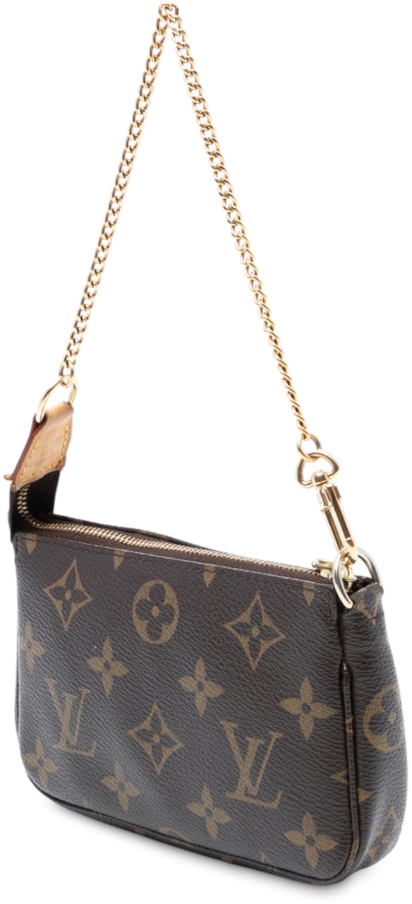 Louis Vuitton Monogram Mini Pochette Accessoires Bruin