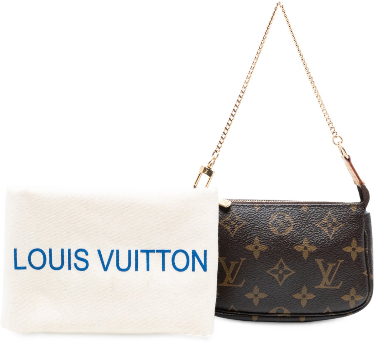 Louis Vuitton Monogram Mini Pochette Accessoires Bruin