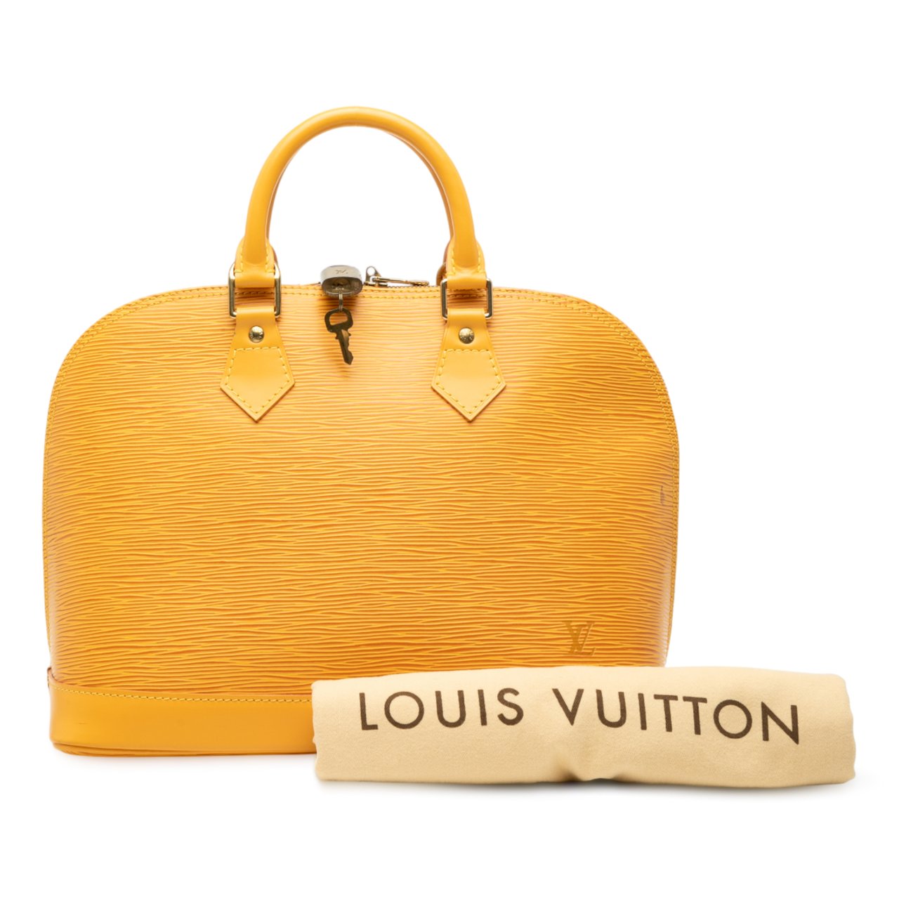Louis Vuitton Epi Alma PM Geel