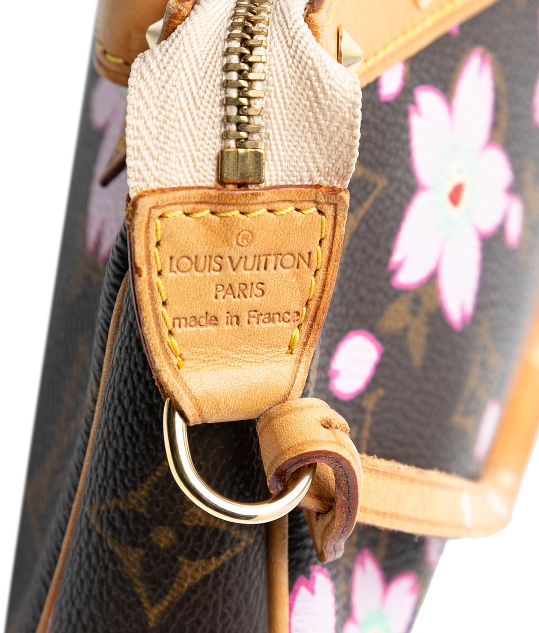Louis Vuitton Takashi Murakami Monogram Cherry Blossom Pochette Accessoires Bruin