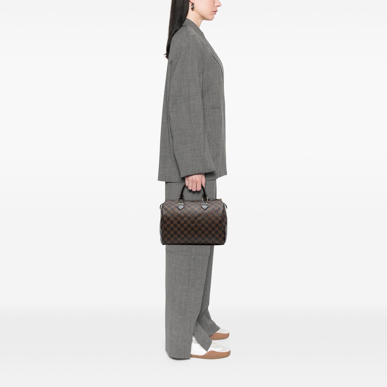 Louis Vuitton Damier Ebene Speedy 30 Bruin