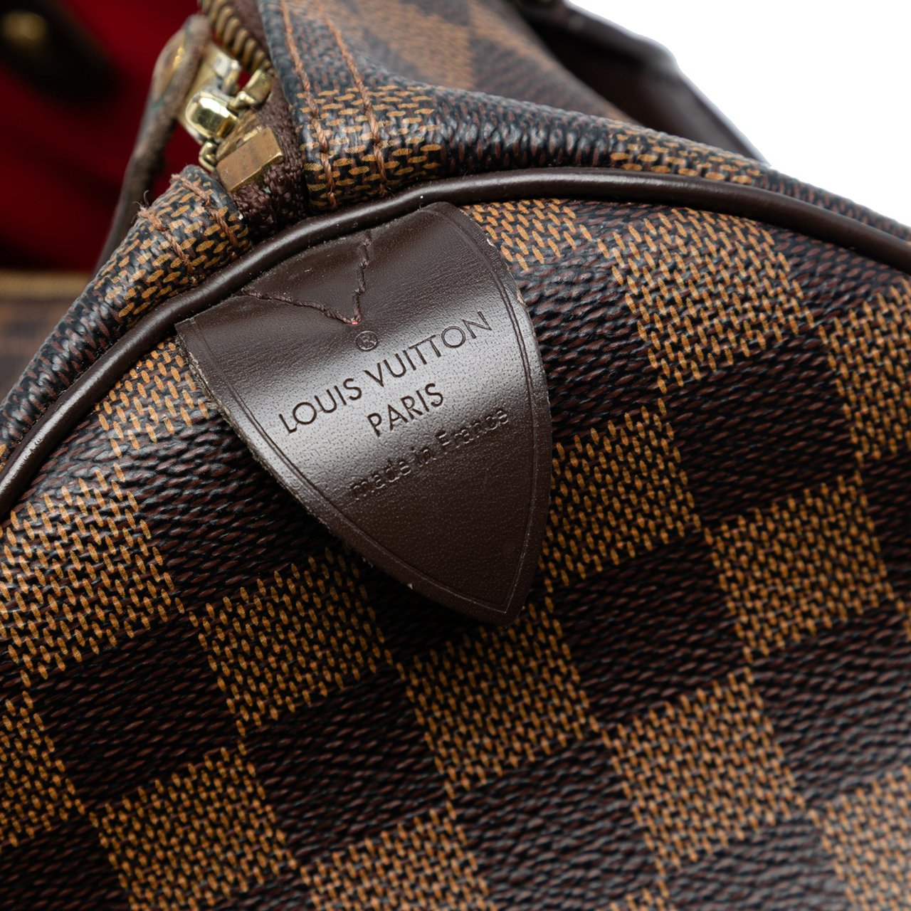 Louis Vuitton Damier Ebene Speedy 30 Bruin