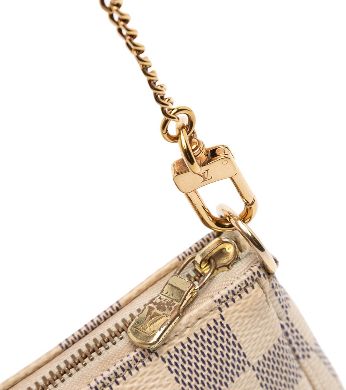 Louis Vuitton Damier Azur Mini Pochette Accessoires Wit