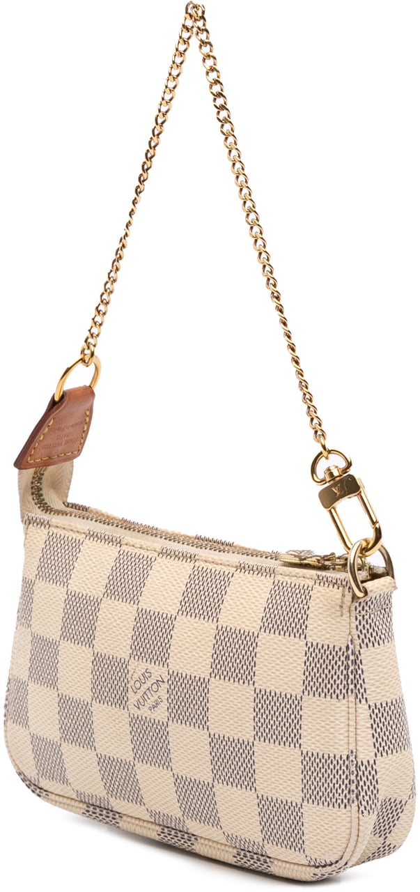 Louis Vuitton Damier Azur Mini Pochette Accessoires Wit