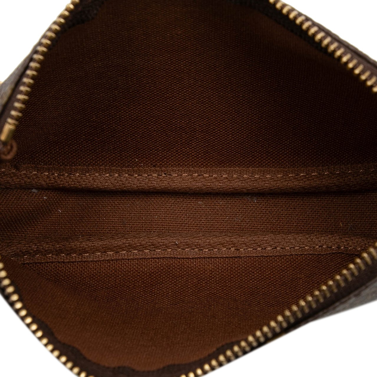 Louis Vuitton Monogram Mini Pochette Accessoires Bruin