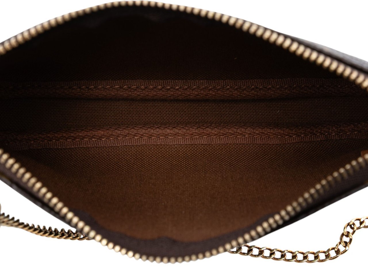 Louis Vuitton Monogram Mini Pochette Accessoires Bruin