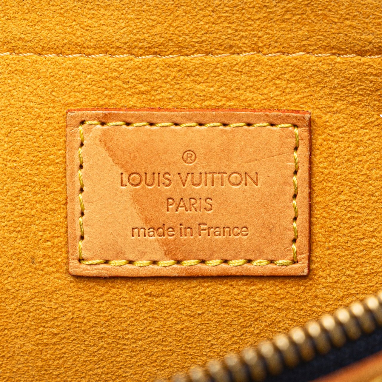 Louis Vuitton Monogram Denim Porte Epaule Raye Cabas MM Blauw