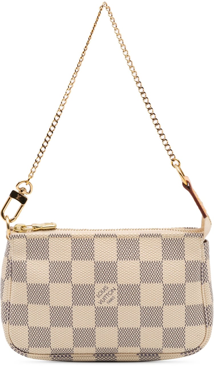 Louis Vuitton Damier Azur Mini Pochette Accessoires Wit