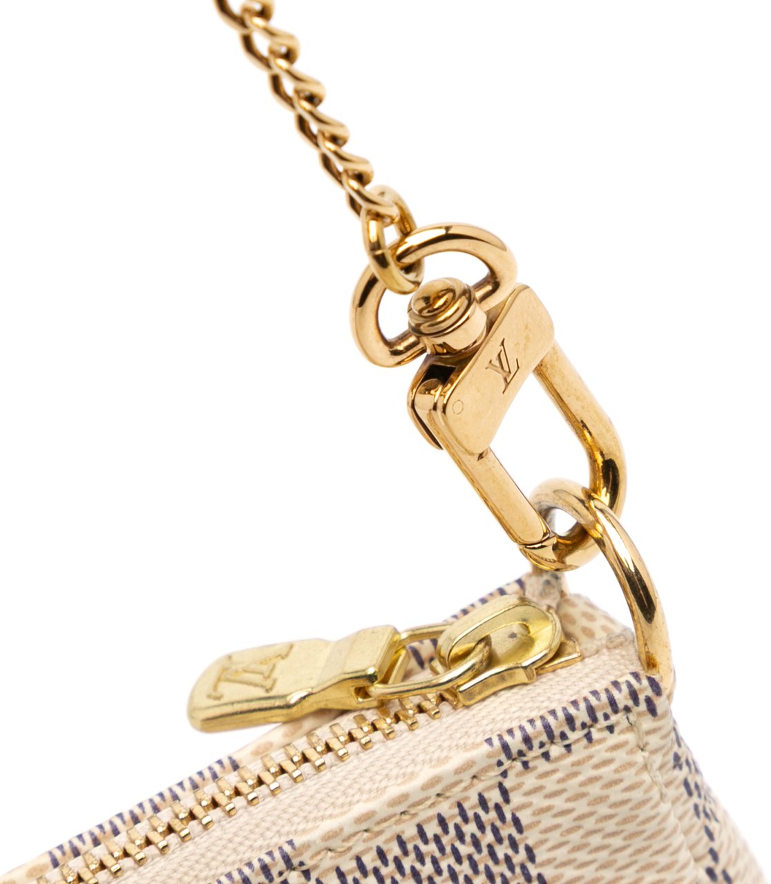 Louis Vuitton Damier Azur Mini Pochette Accessoires Wit