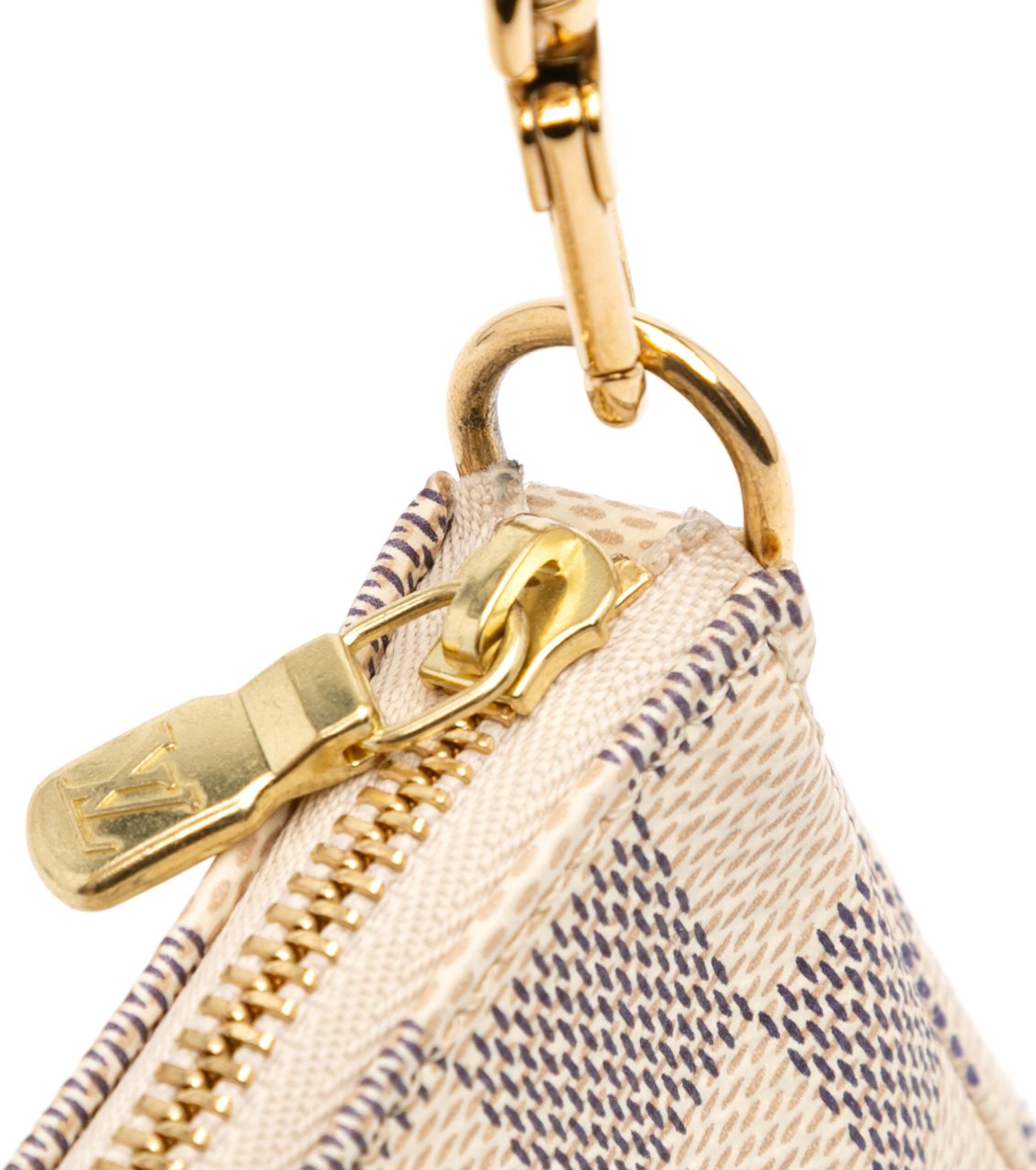 Louis Vuitton Damier Azur Mini Pochette Accessoires Wit