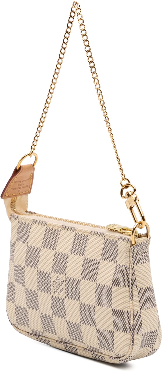 Louis Vuitton Damier Azur Mini Pochette Accessoires Wit