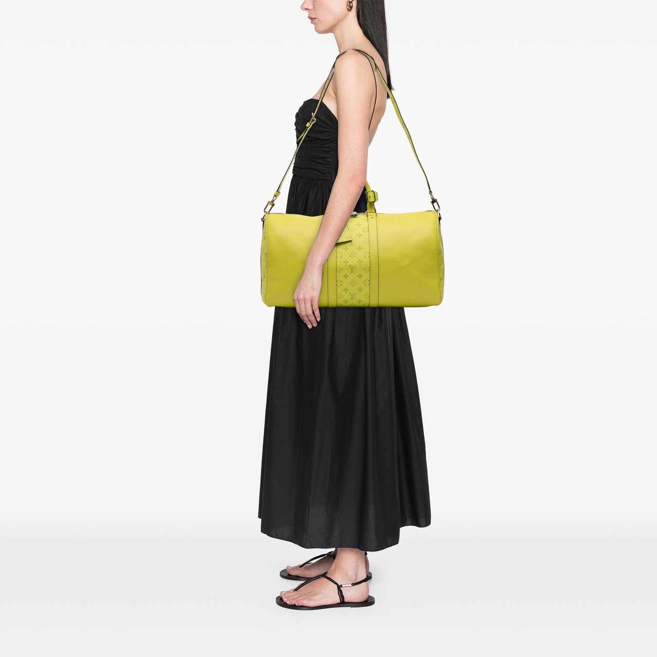 Louis Vuitton Taigarama Keepall Bandouliere 50 Geel