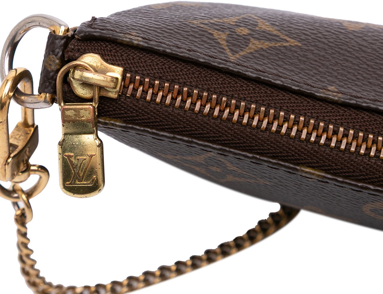 Louis Vuitton Monogram Mini Pochette Accessoires Bruin