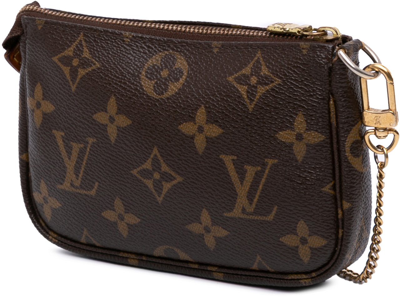 Louis Vuitton Monogram Mini Pochette Accessoires Bruin