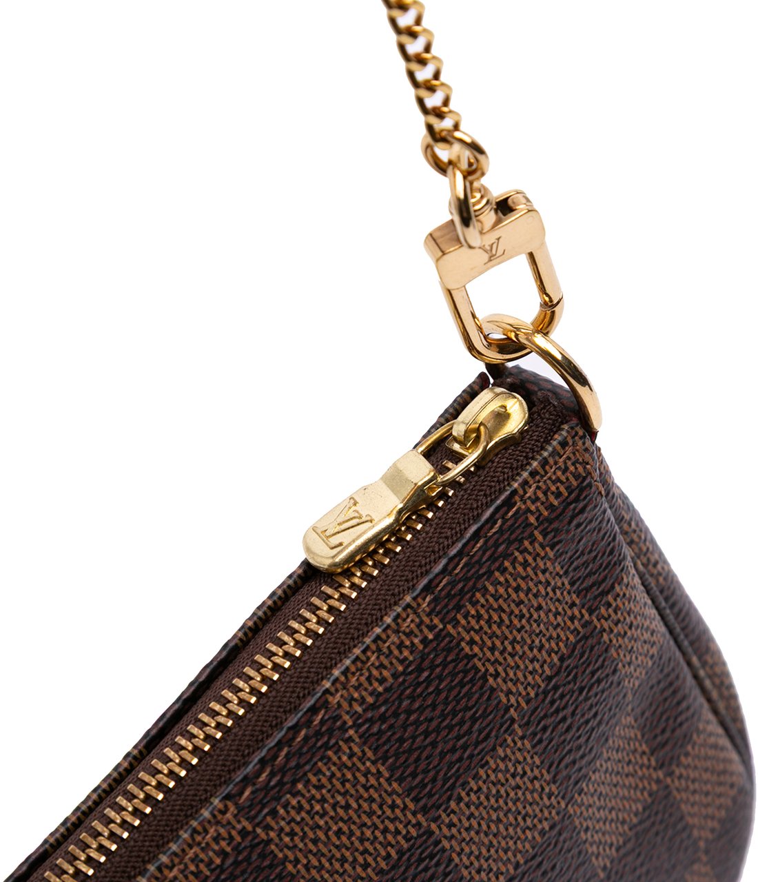 Louis Vuitton Damier Ebene Mini Pochette Accessoires Bruin