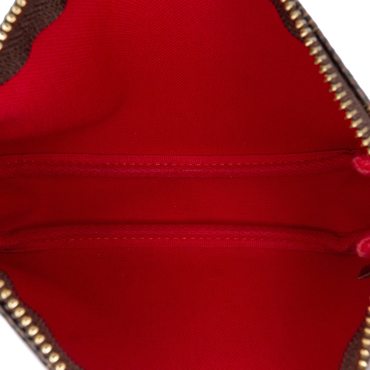 Louis Vuitton Damier Ebene Mini Pochette Accessoires Bruin