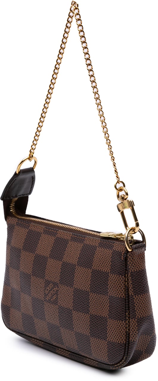 Louis Vuitton Damier Ebene Mini Pochette Accessoires Bruin