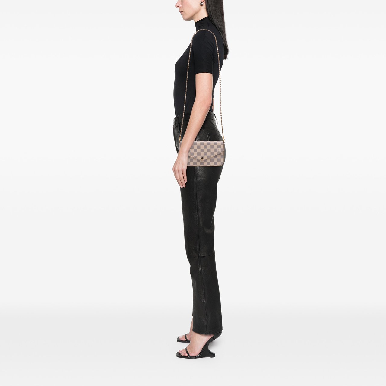 Louis Vuitton Damier Azur Pochette Felicie Wit