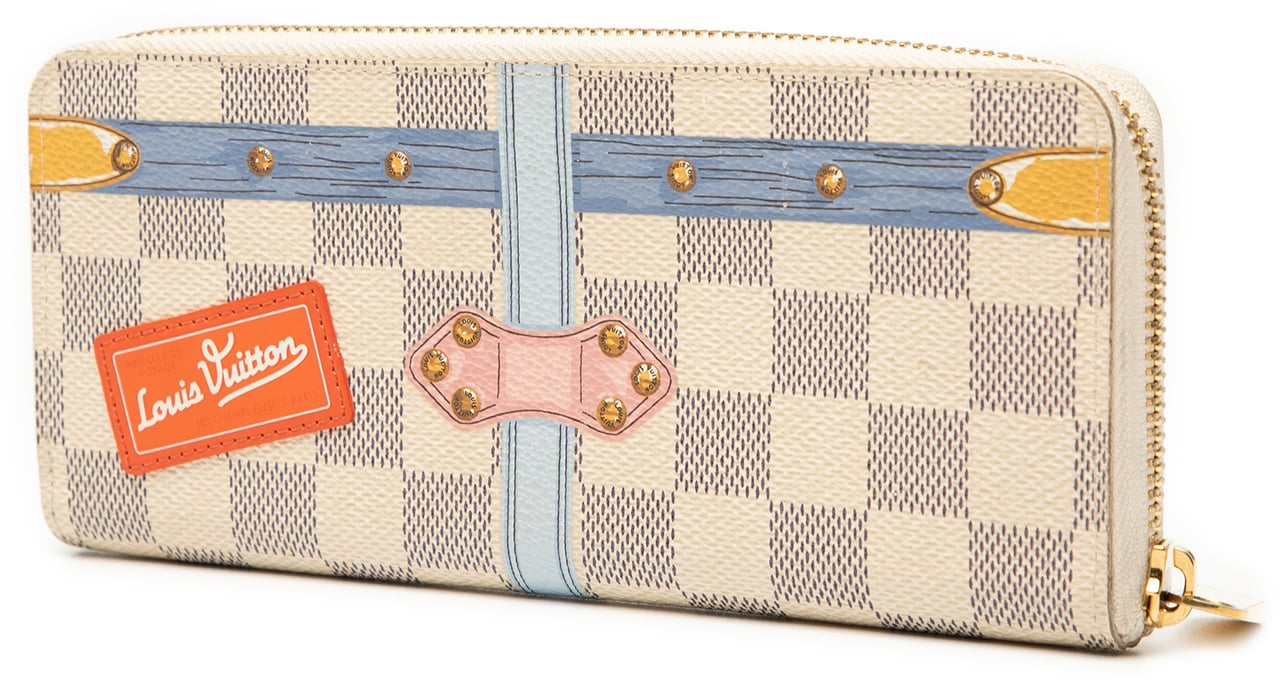 Louis Vuitton Damier Azur Summer Trunks Zippy Long Wallet Wit