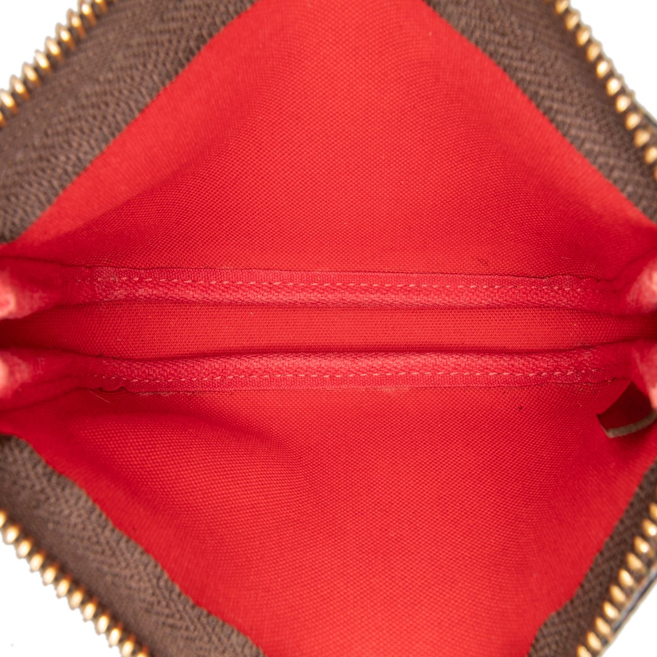 Louis Vuitton Damier Ebene Mini Pochette Accessoires Bruin