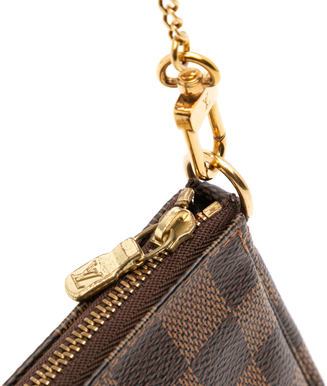 Louis Vuitton Damier Ebene Mini Pochette Accessoires Bruin
