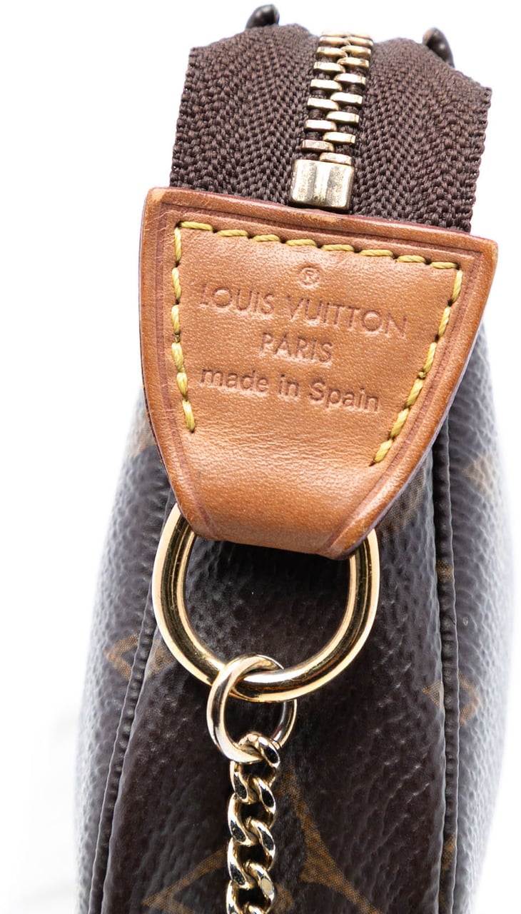 Louis Vuitton Monogram Mini Pochette Accessoires Bruin