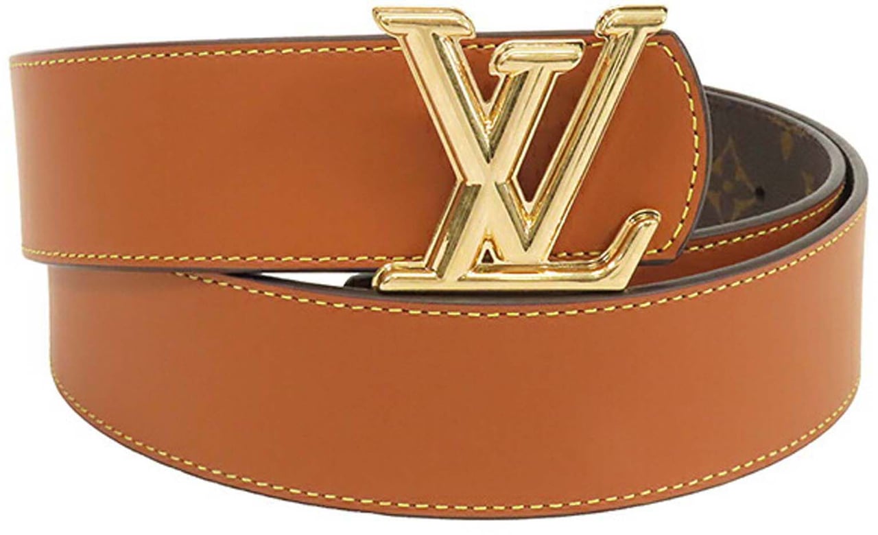 Louis Vuitton Monogram Initiales Reversible Belt Bruin