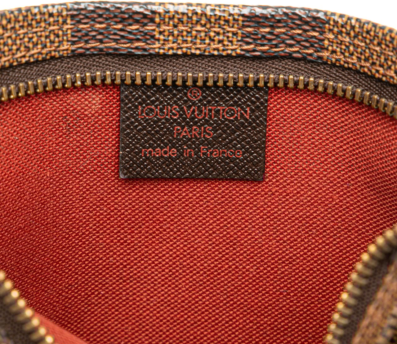 Louis Vuitton Damier Ebene Trousse Pochette Bruin