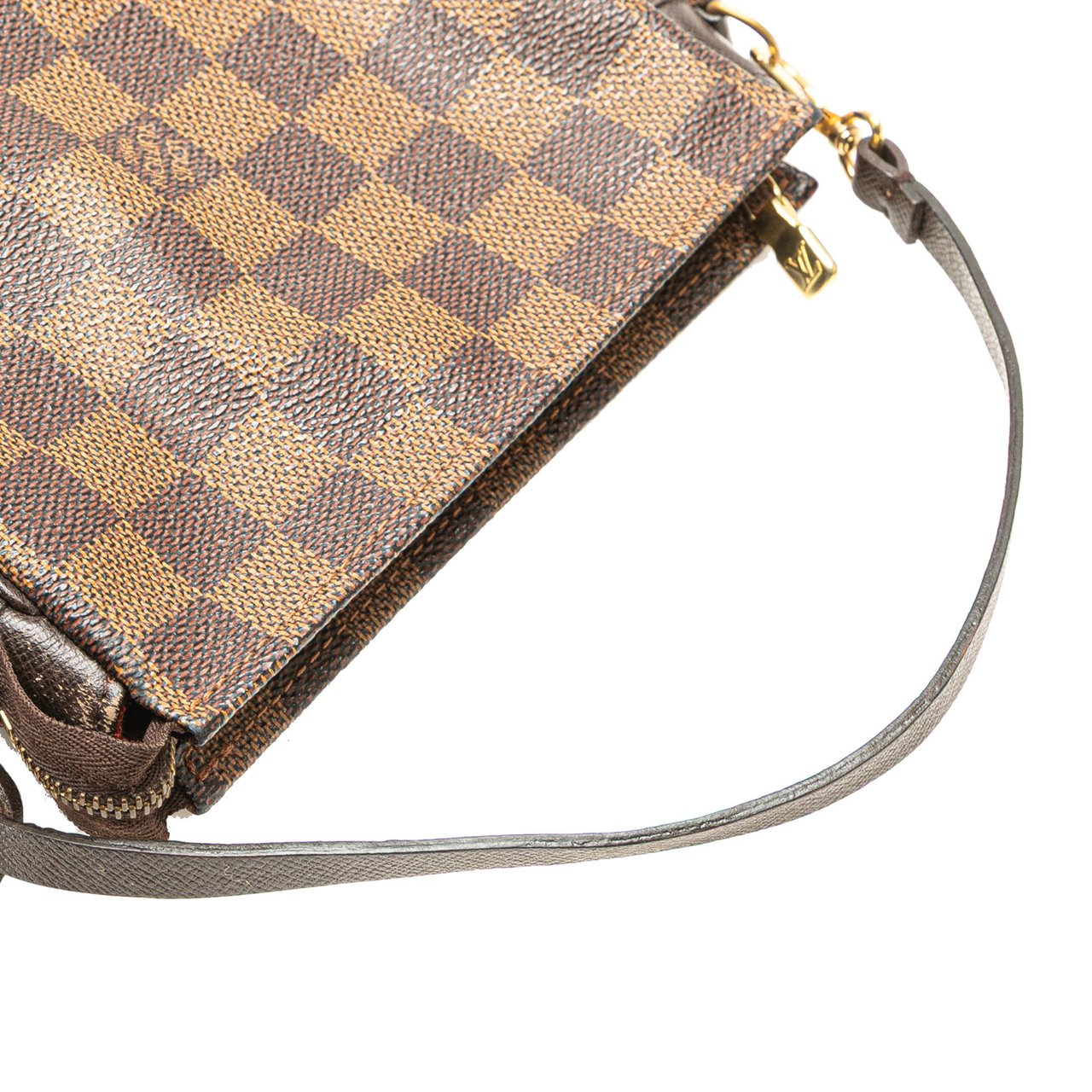 Louis Vuitton Damier Ebene Trousse Pochette Bruin