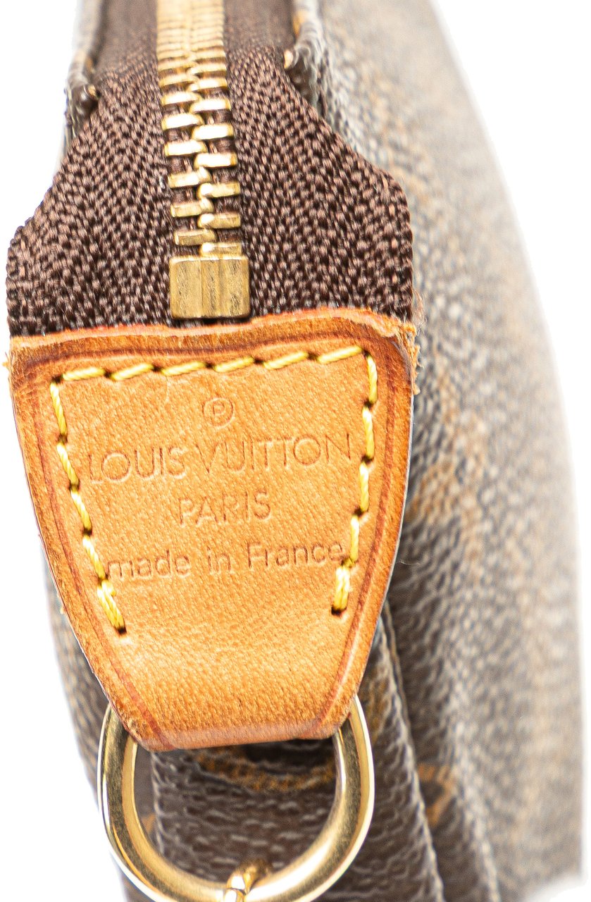 Louis Vuitton Monogram Mini Pochette Accessoires Bruin