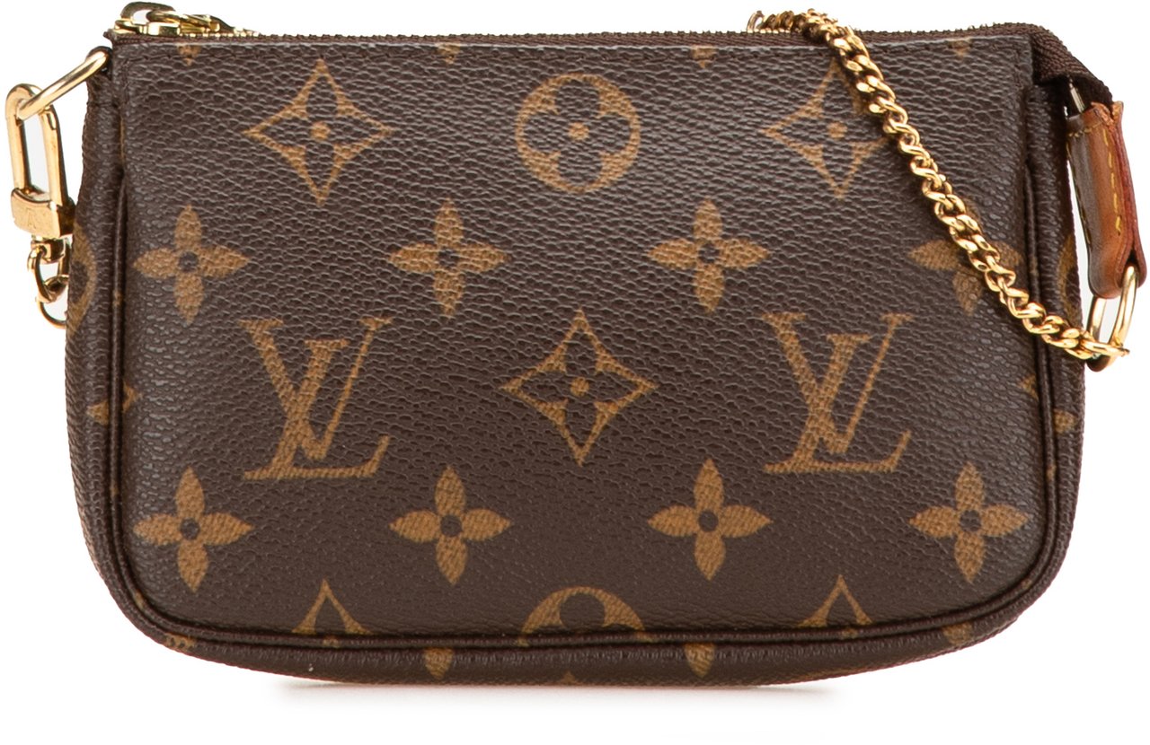 Louis Vuitton Monogram Mini Pochette Accessoires Bruin