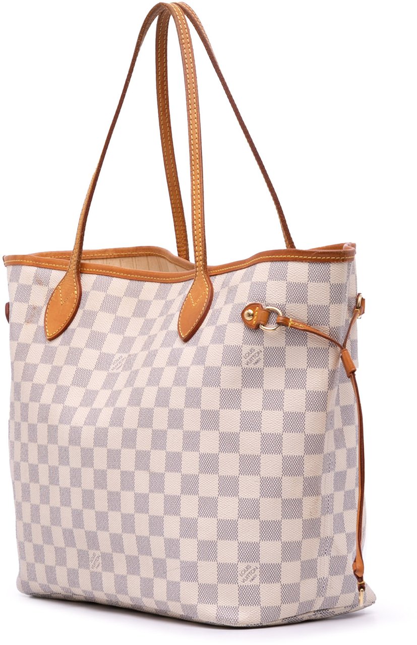 Louis Vuitton Damier Azur Neverfull MM Wit