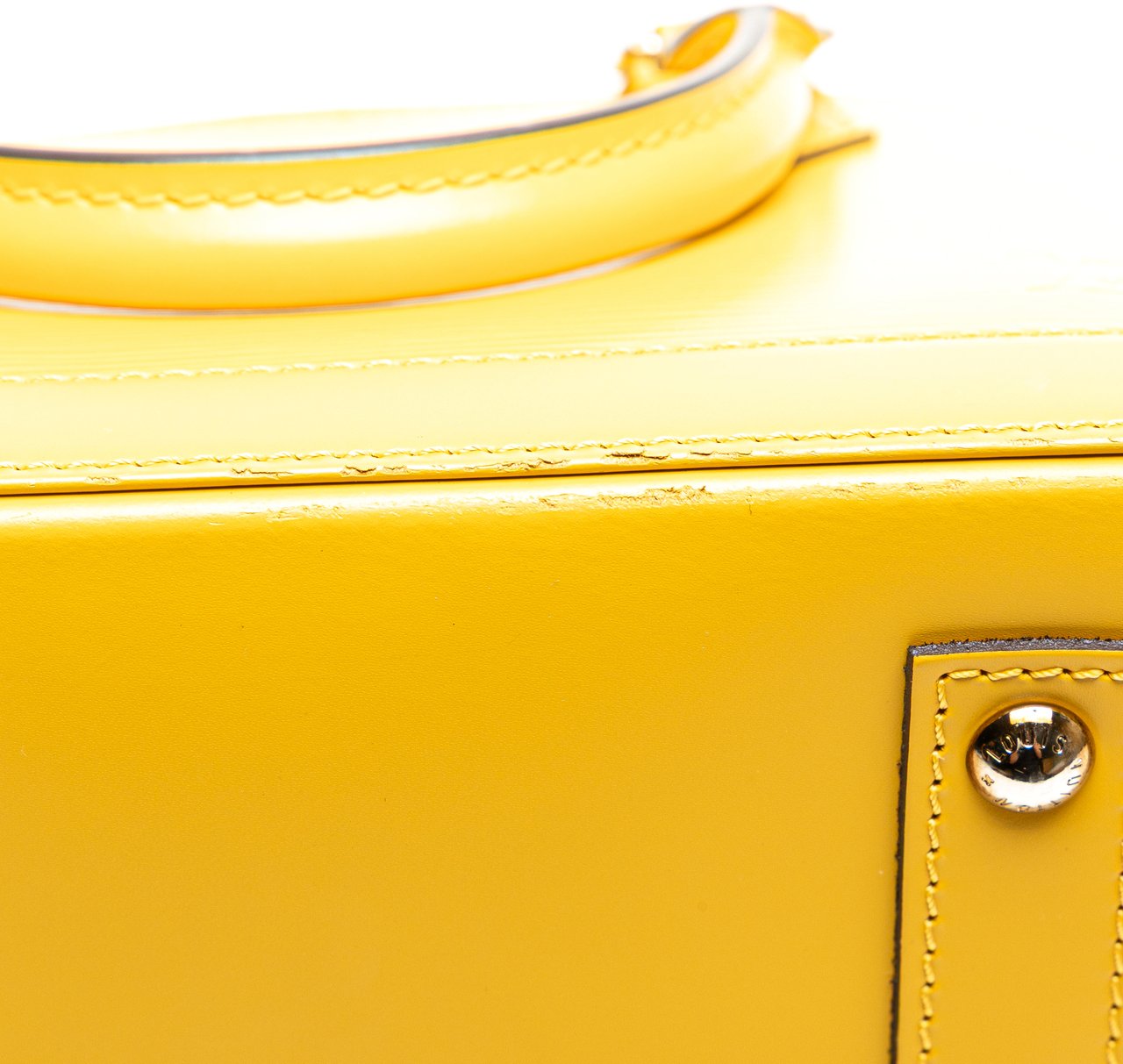 Louis Vuitton Epi Alma BB Geel
