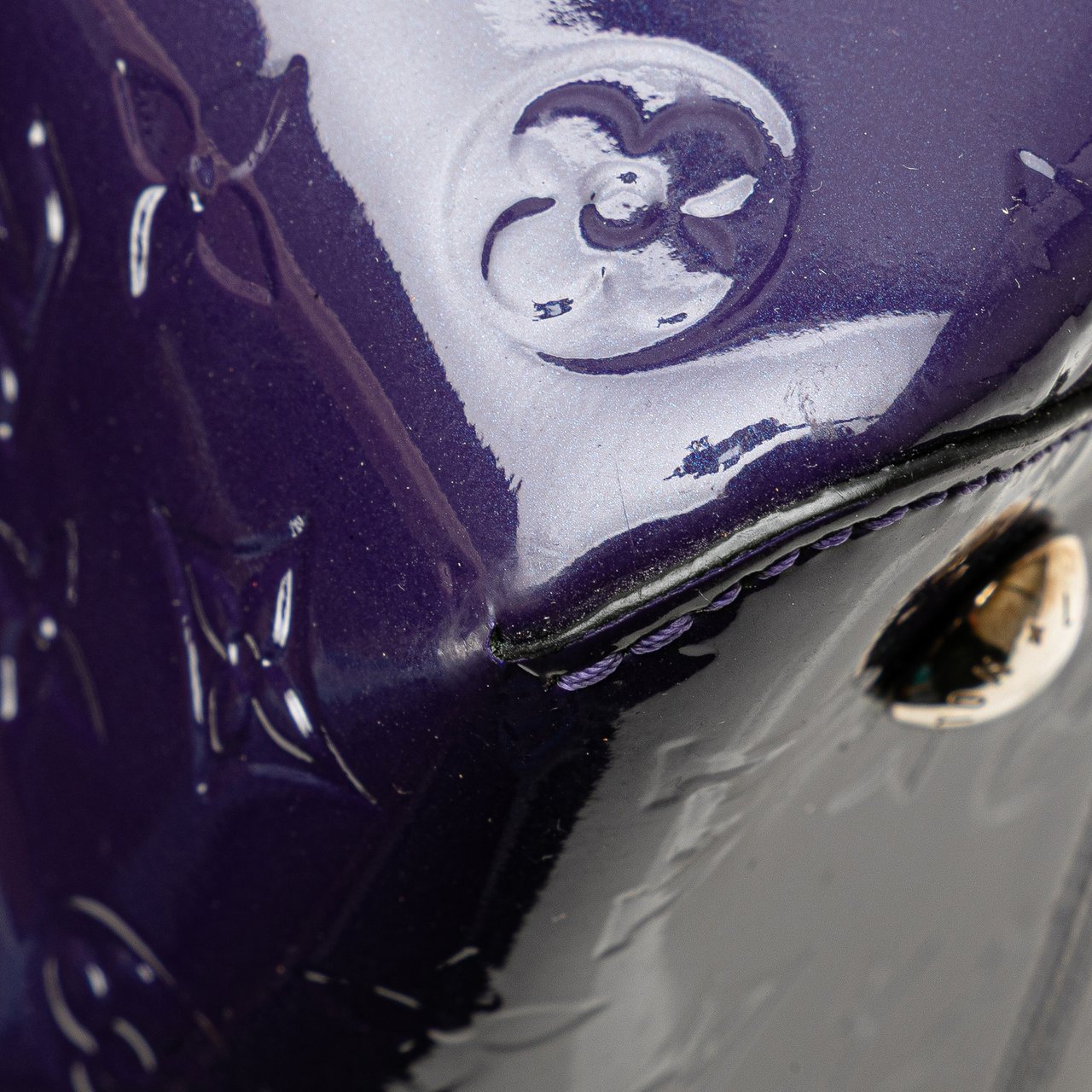 Louis Vuitton Monogram Vernis Melrose Paars