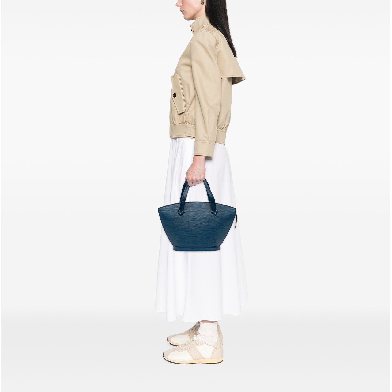 Louis Vuitton Epi Saint Jacques PM Short Strap Blauw