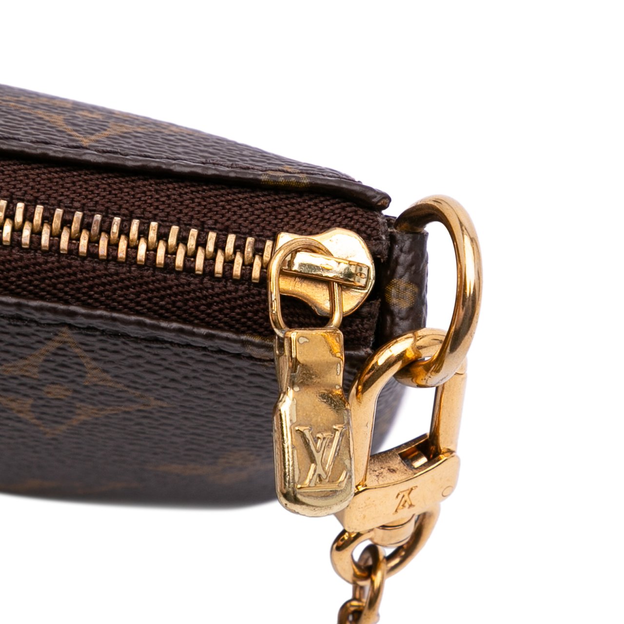 Louis Vuitton Monogram Mini Pochette Accessoires Bruin