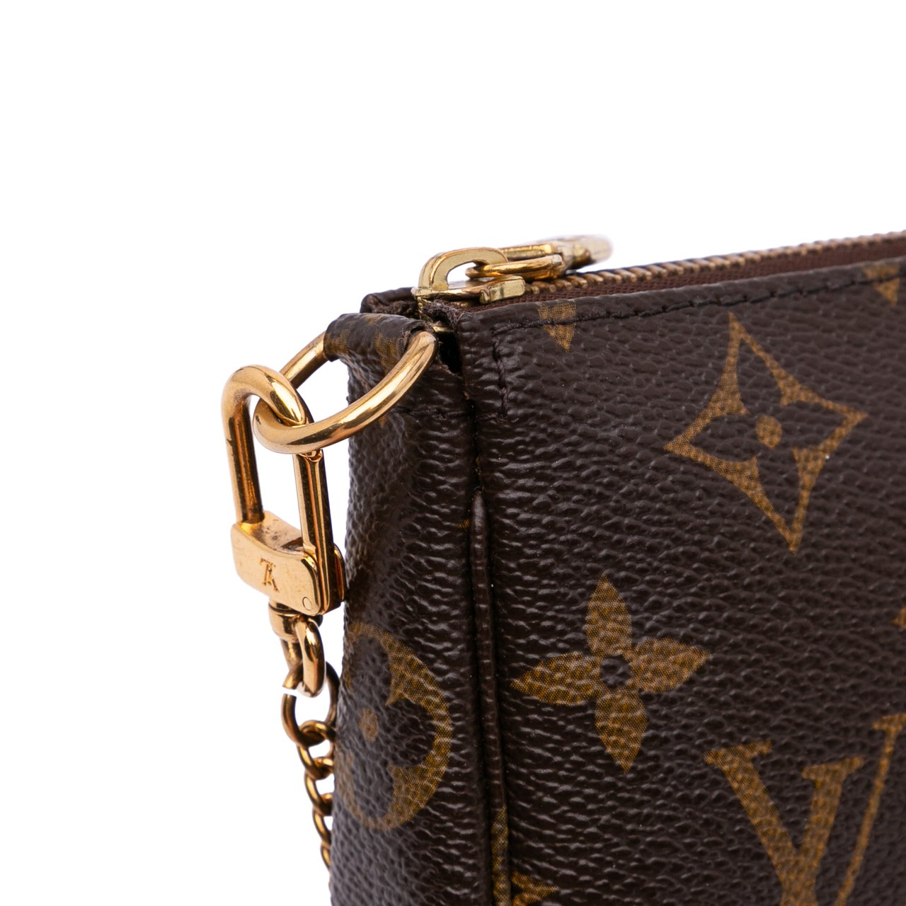 Louis Vuitton Monogram Mini Pochette Accessoires Bruin