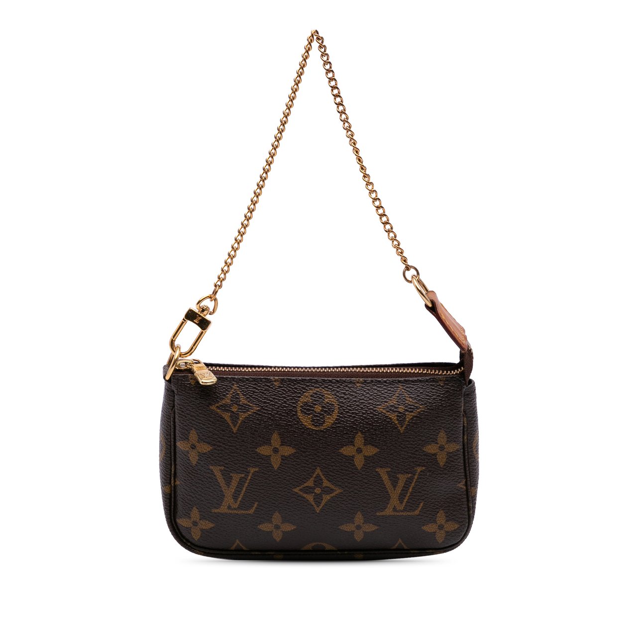 Louis Vuitton Monogram Mini Pochette Accessoires Bruin