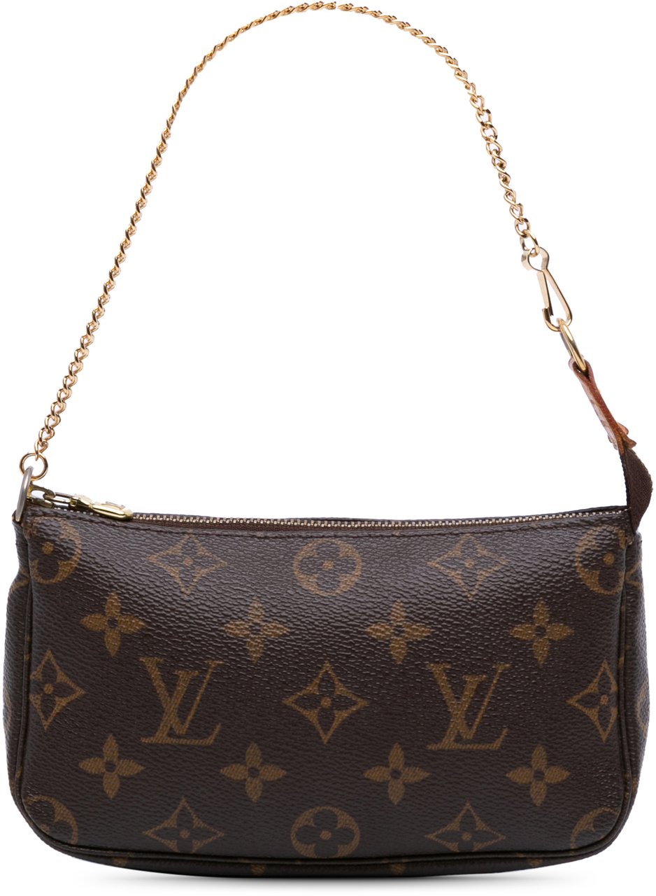 Louis Vuitton Monogram Mini Pochette Accessoires Bruin