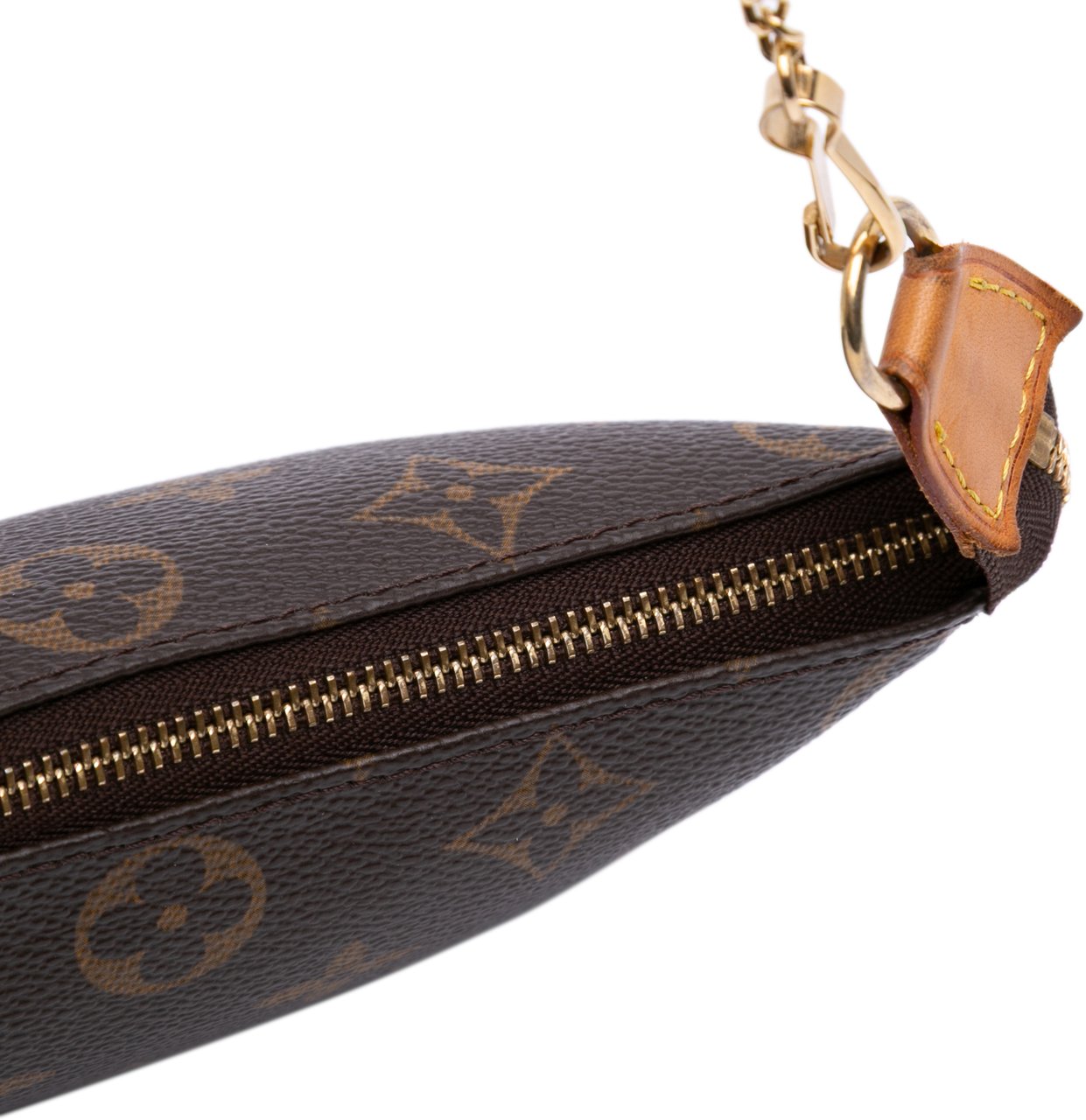Louis Vuitton Monogram Mini Pochette Accessoires Bruin