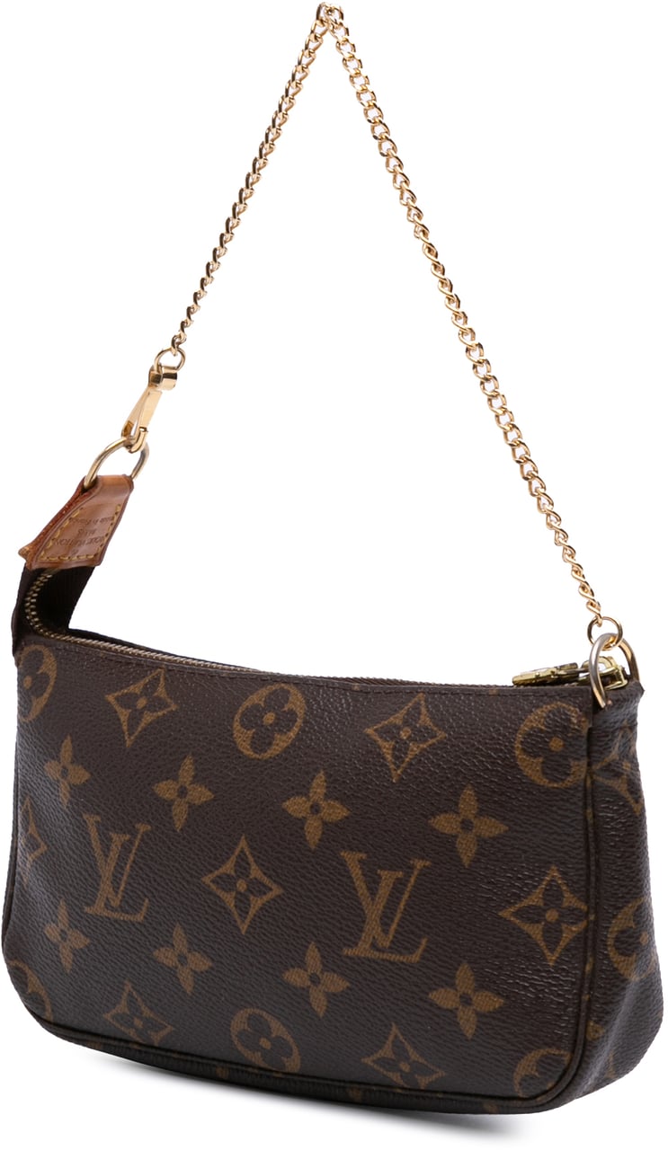Louis Vuitton Monogram Mini Pochette Accessoires Bruin