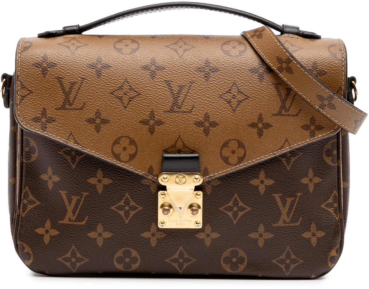 Louis Vuitton Monogram Reverse Pochette Metis Bruin