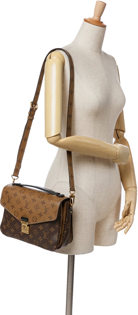 Louis Vuitton Monogram Reverse Pochette Metis Bruin
