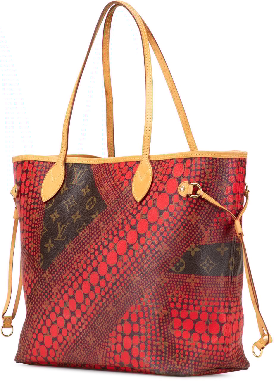 Louis Vuitton Yayoi Kusama Monogram Neverfull MM Rood