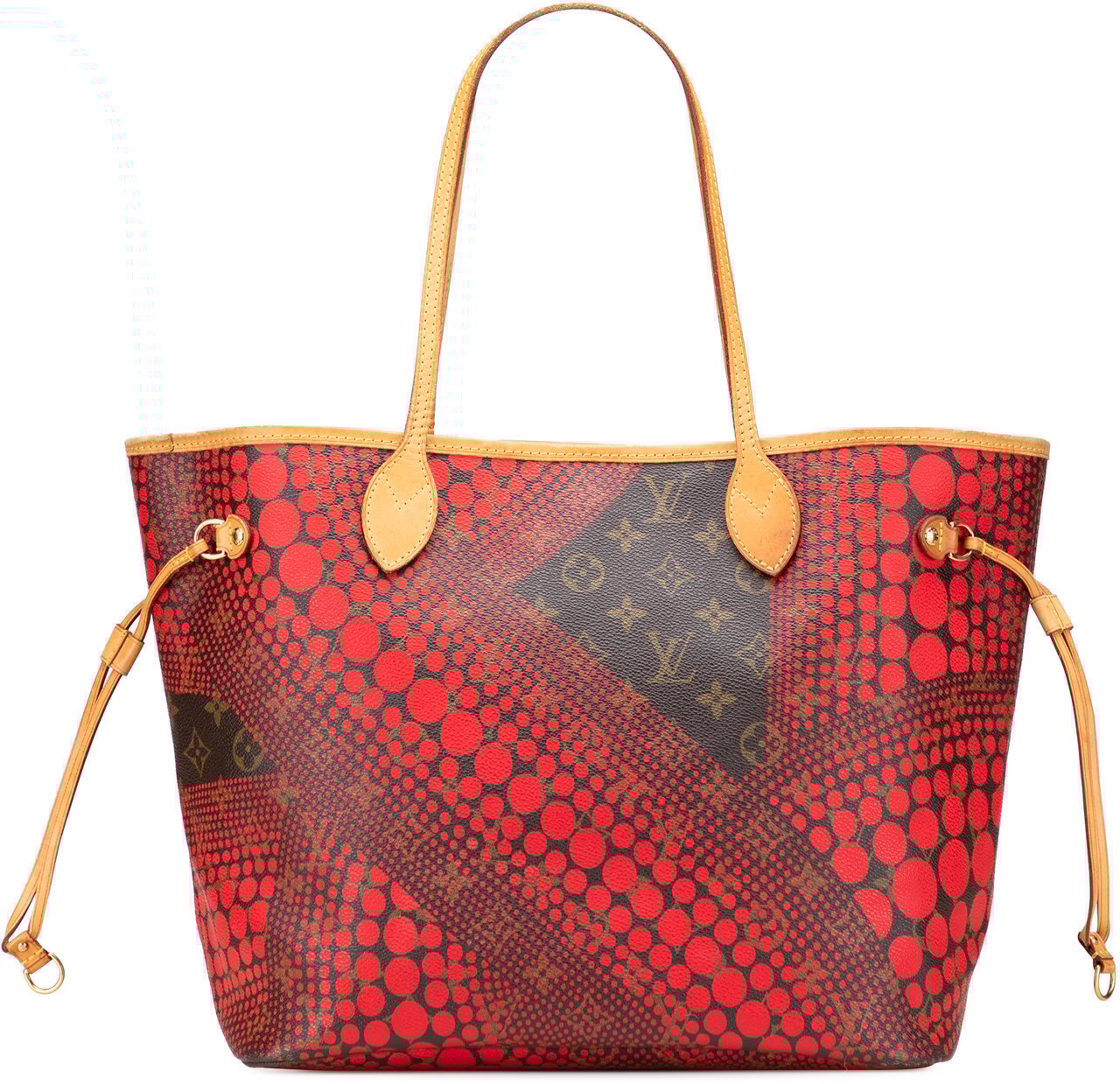 Louis Vuitton Yayoi Kusama Monogram Neverfull MM Rood