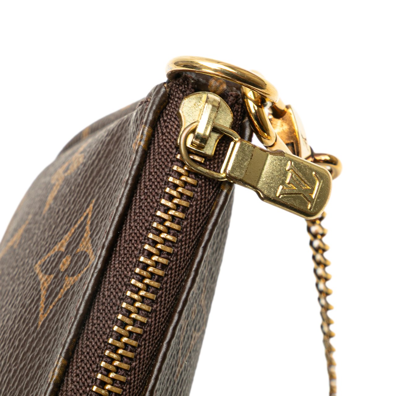 Louis Vuitton Monogram Mini Pochette Accessoires Bruin