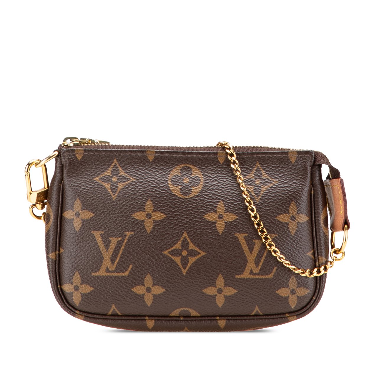 Louis Vuitton Monogram Mini Pochette Accessoires Bruin