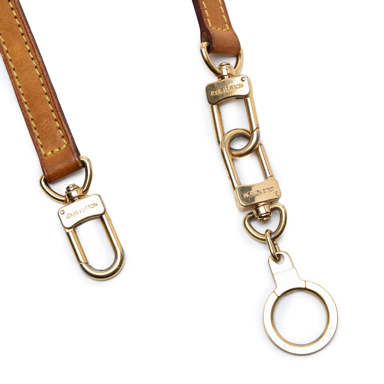 Louis Vuitton Vachetta Leather Strap Bruin