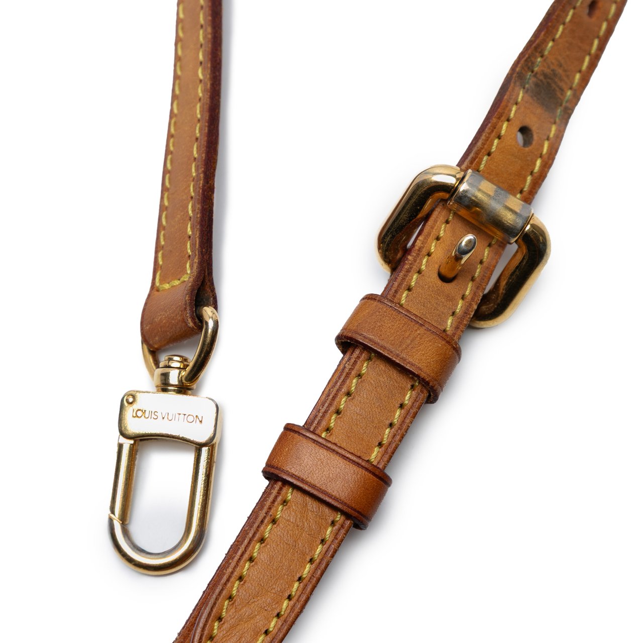 Louis Vuitton Vachetta Leather Strap Bruin